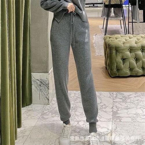 2021 New Autumn Fashion Unisex Pants Sport Loose High Quality Women Trousers Solid Color Casual Elegant Men Bottoms T606