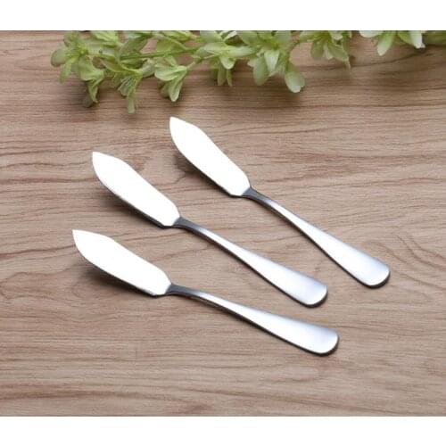 Stainless Steel Utensil Cutlery Butter Knife Cream Knife Cheese Dessert Jam Spreader Western Breakfast Tool Cream Cutter SN3338