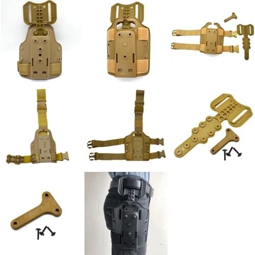 Safariland Drop Leg Platform Paintball Gun Holster T-Spacer Glock 17/19/22/M9/1911 SIG P220/226 PPK Drop Leg Holster Addpter