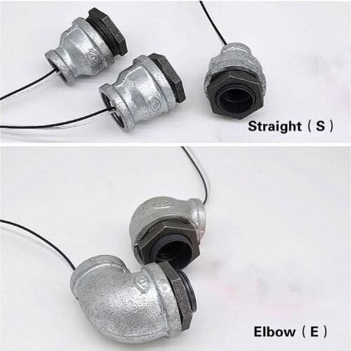 Plastic galvanized lamp holder screw light bulb socket DN15 DN20 DN25 Creative retro industrial LOFT water pipe light fittings