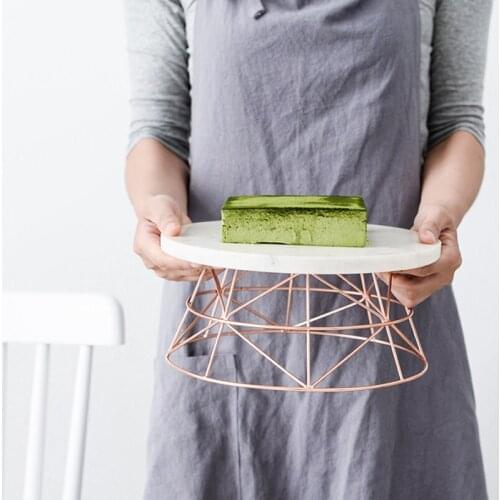 Nordic Marble Cake Dessert Tray with Gold-plated BaseFrame Household Fruit Snacks Dried Fruit Basin JewelryCosmeticStorage Table