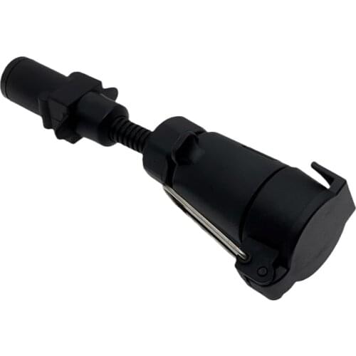 Trailer wire adapter 7 pin large round socket to small round plug, trailer adapter connector 7 pin trailer parts