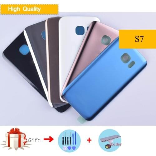 S7 For Samsung Galaxy S7 G930 G930F G930FD SM-G390F Housing Battery Cover Back Cover Case Rear Door Chassis Shell