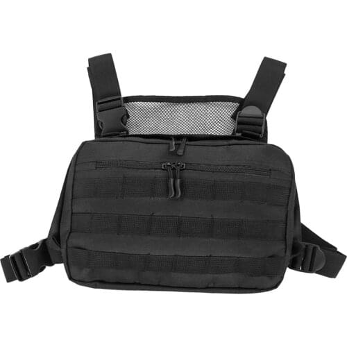 Sports Molle Chest Pouch Multi-Purpose Carry Bag, 31x21x4.5cm