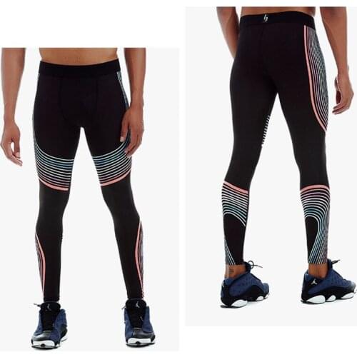 Fitness Basketball Training Sports Tight-fitting Leggings Stretch Running Training Quick-drying Compression Pants Men