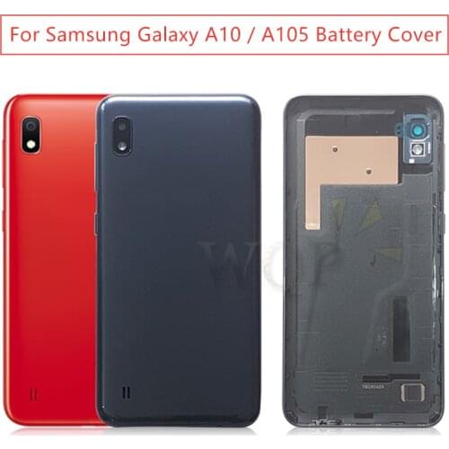 For Samsung Galaxy A10 A105 A105F Battery Back Cover Rear Door Housing Glass Back Cover for Samsung A10 Replacement Repair parts