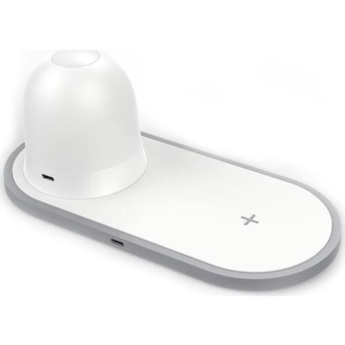 LED Magnetic Night Light with 10W Fast Wireless Charger, USB Charging Port, Dimmable Eye-Caring Bedside Light, Touch Control