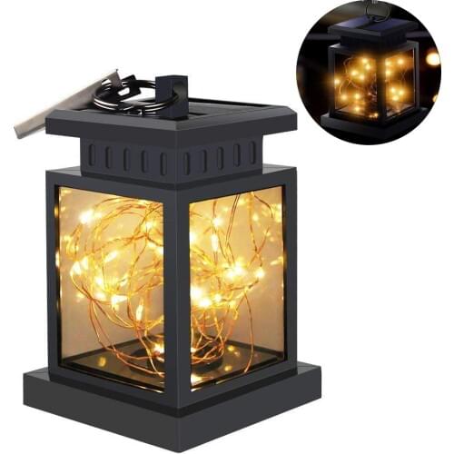 LED Solar Light Outdoor Lantern Hanging Lights Lamp Solar String Lights,IP44 Waterproof, Home Lamp Landscape Night Lamp