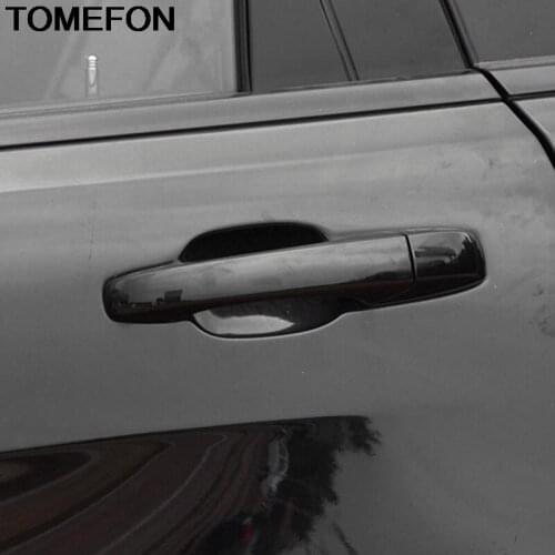 TOMEFON For Jeep Grand Cherokee 2014 2015 2016 2017 2018 Exterior Car Door Handle Bowl Cover Trim Overlay Styling 8pcs