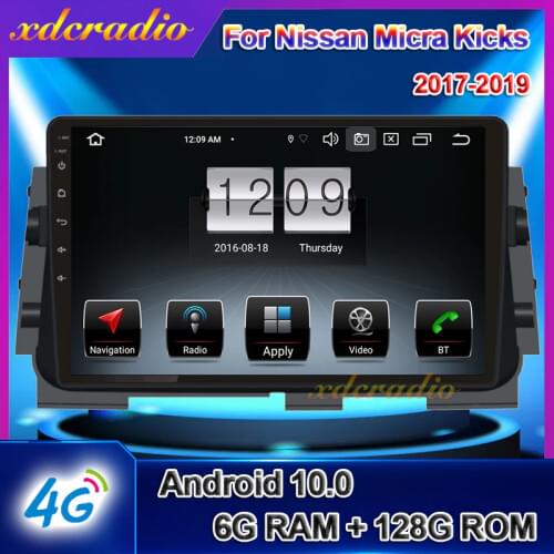 Xdcradio 9 Inch Android 10.0 Car Radio For Nissan Micra Kicks Auto Multimedia DVD Player GPS Navigation 6+128G Carplay 2017-2019