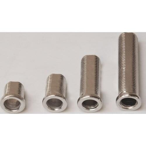 10pcs M10 hollow tooth screws edge milling teeth bolts LED track screw spotlight connection head bolt 12mm-42mm length