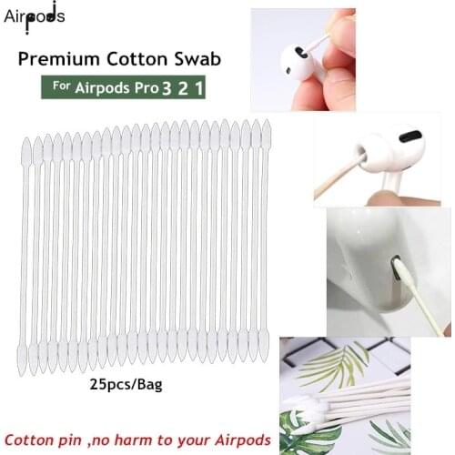 Cotton swab Bluetooth-Compatible Earphones Case Clean Tools for Airpods Pro 2 1 Xiaomi Airdots Huawei Freebuds 2 Pro accessories