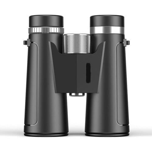 12x42 Roof Prism Binoculars for Adults Portable and Waterproof Compact Binoculars with Low Light Night Vision BAK4 Prism FMC Len