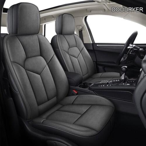 DOODRYER Custom Leather car seat cover For Renault Kadjar Koleos Megane II Laguna Latitude Fluence Scenic Captur Talisman c