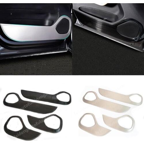 For Volvo XC60 2018-2019 stainless Interior door Protector Side Edge Protection Pad Protected Anti-kick Door Mats Car Styling