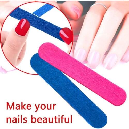Double-sided mini sandpaper nail file nail polishing file nail tool professional nail portable art polishing nail nail F7G9