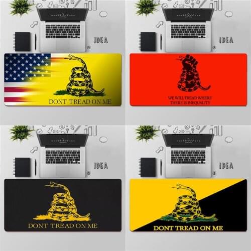 YNDFCNB Top Quality Gadsden Flag Locking Edge Mouse Pad Game Free Shipping Large Mouse Pad Keyboards Mat