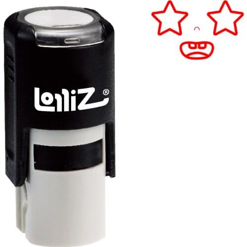 LolliZ "Starry Eyed" Pre-Inked Rubber Stamp