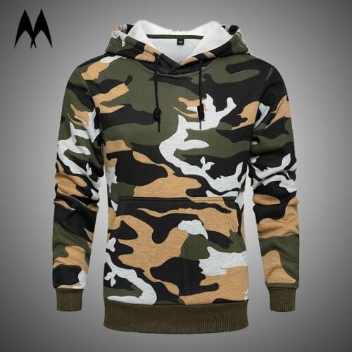 Camouflage Hoodies Men 2021 Casual Pullovers Hip Hop Sweatshirt US Size Streetwear Military Camo Fleece Hooded Sweatshirts Men