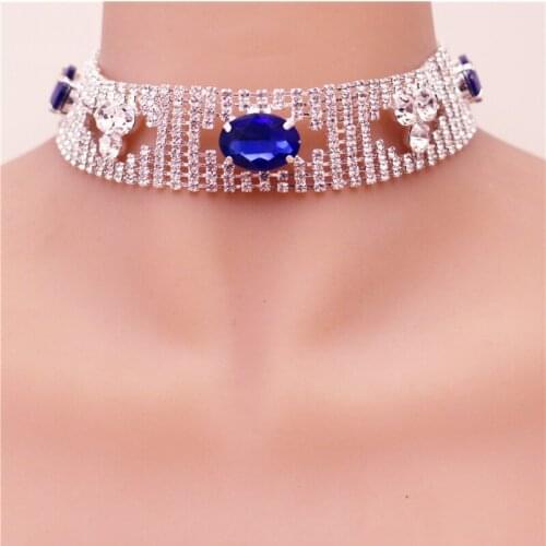 New Fashion Exquisite Rhinestone Necklace Shining Crystal Charm Womens Leisure Party Jewelry Necklace Wholesale And Retail
