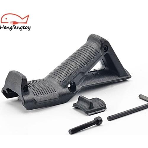 Outdoor CS battle AFG handheld jin Ming 8 generation of water supply bombs modified nylon triangle front grip gel blaster gun