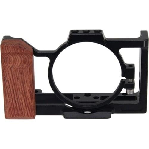 Suitable for Sony Zv1 Rabbit Cage Camera Rabbit Cage Wooden Handle Protective Frame Photography Extension Fill Light