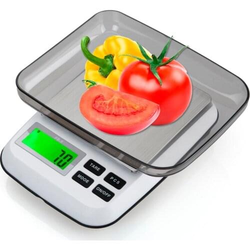 3kg/0.1g 600g/0.01g Portable Digital Scale LED Electronic Scales Postal Food Measuring Weight Household Kitchen Scale