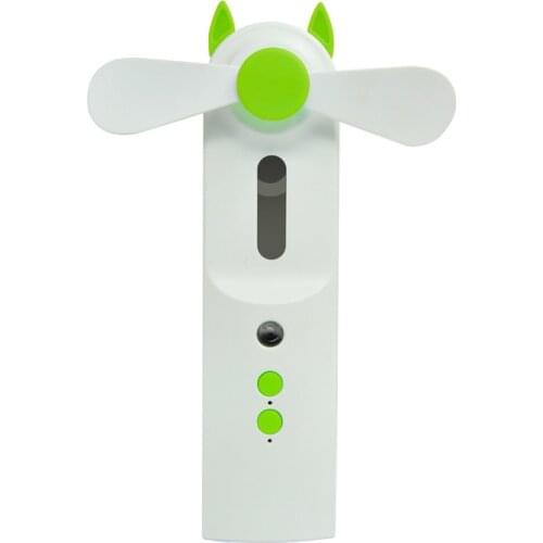 Drop Shipping Mini Nano Face Steamer 25ml Water Tank Sprayer with Summer Fan for Skin Moisturizing