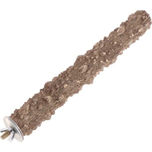 Bird Natrual Wood Perch Stand Parrot Paw Grinding Stick for Parakeet Cockatiel Conure Lovebird Macaw Cockatoo Cage Platform