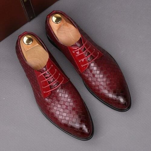 Size 38~48 formal shoes men oxfords factory outlet elgant leather shoes brand trend men wedding shoes