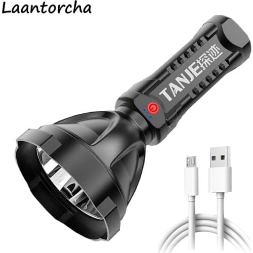 USB Rechargeable led flashlight Portable Waterproof Powerful flashlight 3 Switch Mode High power led flashlights Camp Flashlight