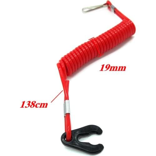 Boat Motor Kill Stop Switch & Safety Tether Lanyard For Yamaha/ for Honda/for Tohatsu Outboard Motor Parts- Durable