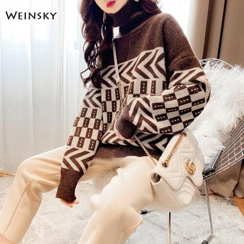 Women Turtleneck Knitted Sweater And Pullovers Fashion Casual Style Female Sweaters 2020 Spring And Winter New Tops