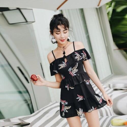 Swimdress One-piece Swimsuit Women Adjustable Push Up Heart Neck Monokini 2019 Sexy Beach Bathing Suits Swimsuits