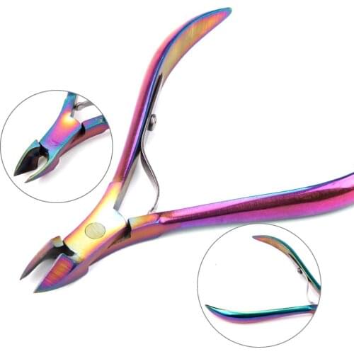 1Pc Nail Cuticle Nipper Clipper Toenail Ingrown Stainless Steel Dead Skin Remover Scissor For Manicure Pedicure Nail Art Tool