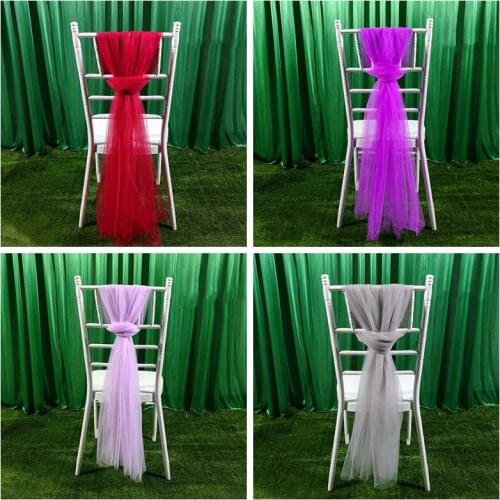 1pcs Tutu Organza Chiavari Chair Cap Hood Cover For Out Door Wedding Event Party Banquet Decoration
