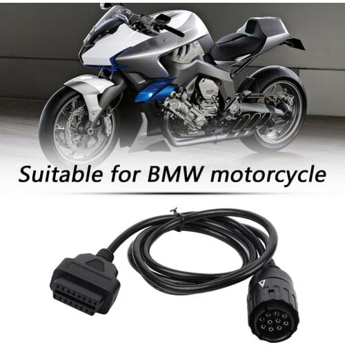 10 Pin Male to OBDII 16 Pin Female Diagnostic Adapter Cable Motorcycles Motobikes OBD 2 Diagnostic Cables for BMW Motorcycle