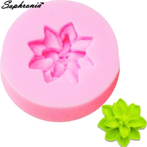 10pcs/set Rose / Flower Silicone Mold For Fudge, Cake Decorating Chocolate Cookies Polymer Clay Resins Kitchen M504,3.8*1.4CM