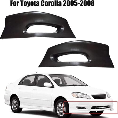 2Pcs New Car Front Bumper Lip Lower Spoiler Diffuser Cover Toyota Corolla 2005 2006 2007 2008 76083-02030 (US Version)