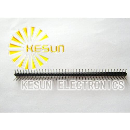 200pcs/lot 2.0mm 1x40 Single Row Male Copper RIGHT ANGLE Pin Header Strip Good quality