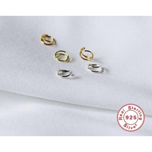 Canner 925 Sterling Silver Nose Piercing Puncture Cartilage Nose Ring For Women Bijoux Femme Earrings 1 PCS Fine Jewelry