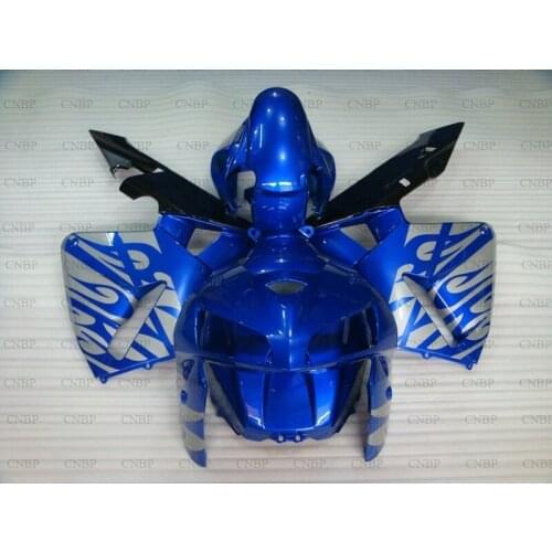CBR600 RR 2005 - 2006 Abs Fairing CBR 600 RR 2006 Motorcycle Fairing for Honda CBR600RR 2006 Blue Silvery Flame 2 Fairing Kits