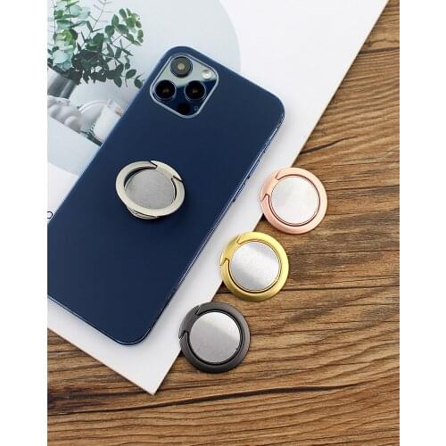 Extremely Thin Luxury Metal Mobile Phone Socket Holder Universal Telephone Magnetic Car Bracket Stand Accessories Finger Ring
