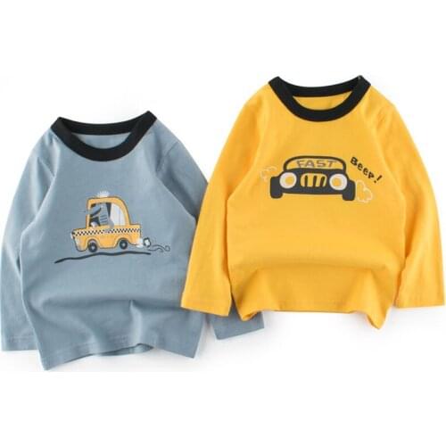 Kids Print Sweatshirts Baby Boys Spring Autumn Cotton Casual Tops Girls Long Sleeve Clothes Pullover Hoodies Children 2-9Y