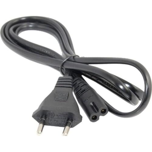 EU 2pin Plug Clover Figure 8 C7 AC Power Connector Cable Lead Cord 5ft/1.5m