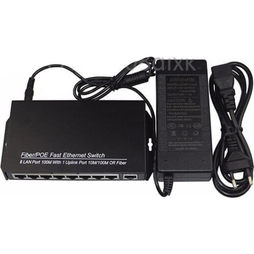 Jyttek POE 8 port switch AP RJ45 Uplink POE Switch for Network cameras