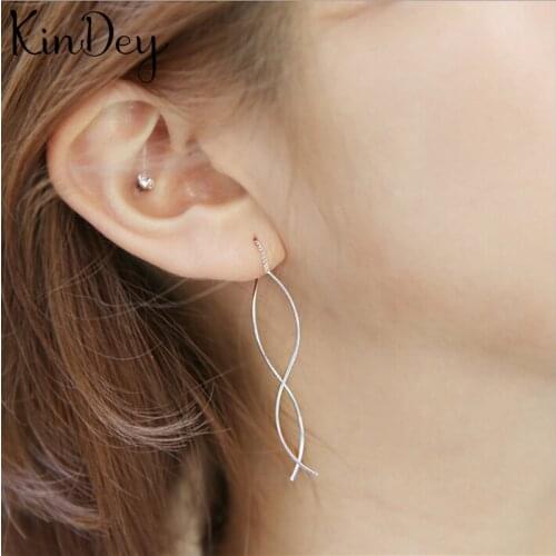 Korean Long Lines Chains Earrings For Women Lady Bridal Earrings Girls Gifts Pendientes Brincos 2021