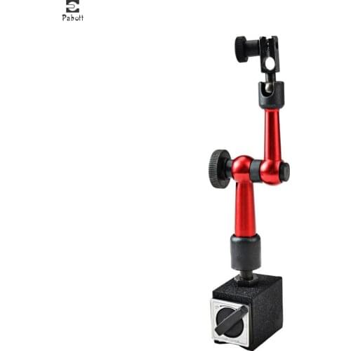 3-Joint Red Adjustable Magnetic Base Holder for Digital Dial Indicator 200mm