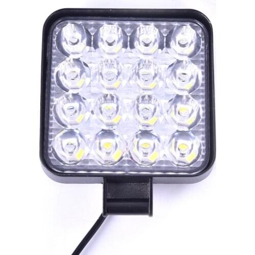 48W 16LED working light square floodlight pole car cross country driving fog lamp is popular in general motors