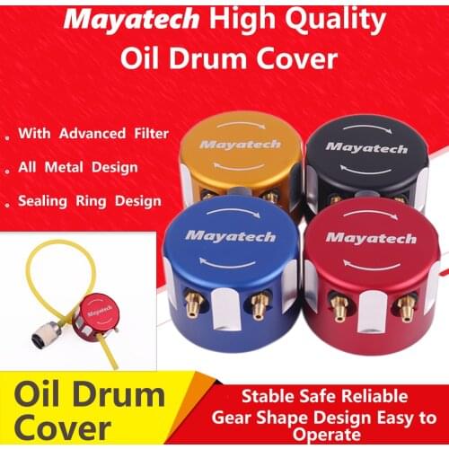 Mayatech CNC Aluminum Alloy Oilcan Cover Gasoline Tank Box Lid Oil Drum Cap Shell Top Adapter Filter for RC Aircraft Fixed Wing